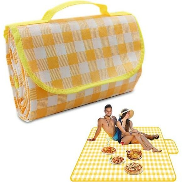 Waterproof Outdoor Picnic Blanket Foldable Sandproof Mat for Beach Camping - Picture 7 of 7